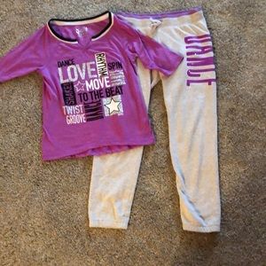 Justice purple dance outfit size 10